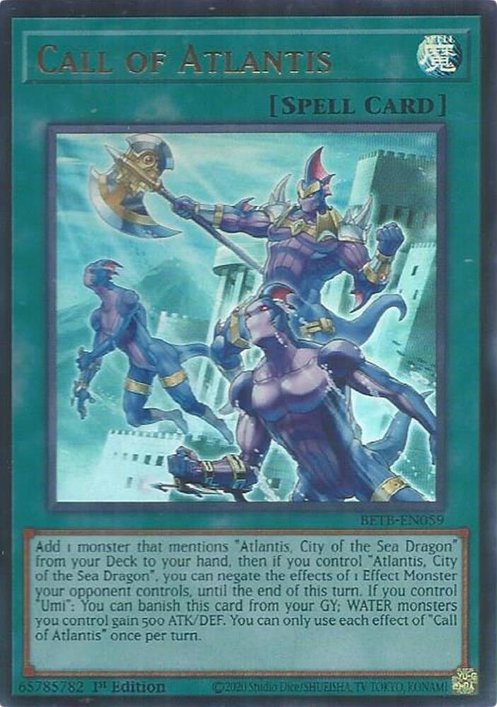 Call of Atlantis BETB-EN059 (Beyond the Brave)  - 1st Edition