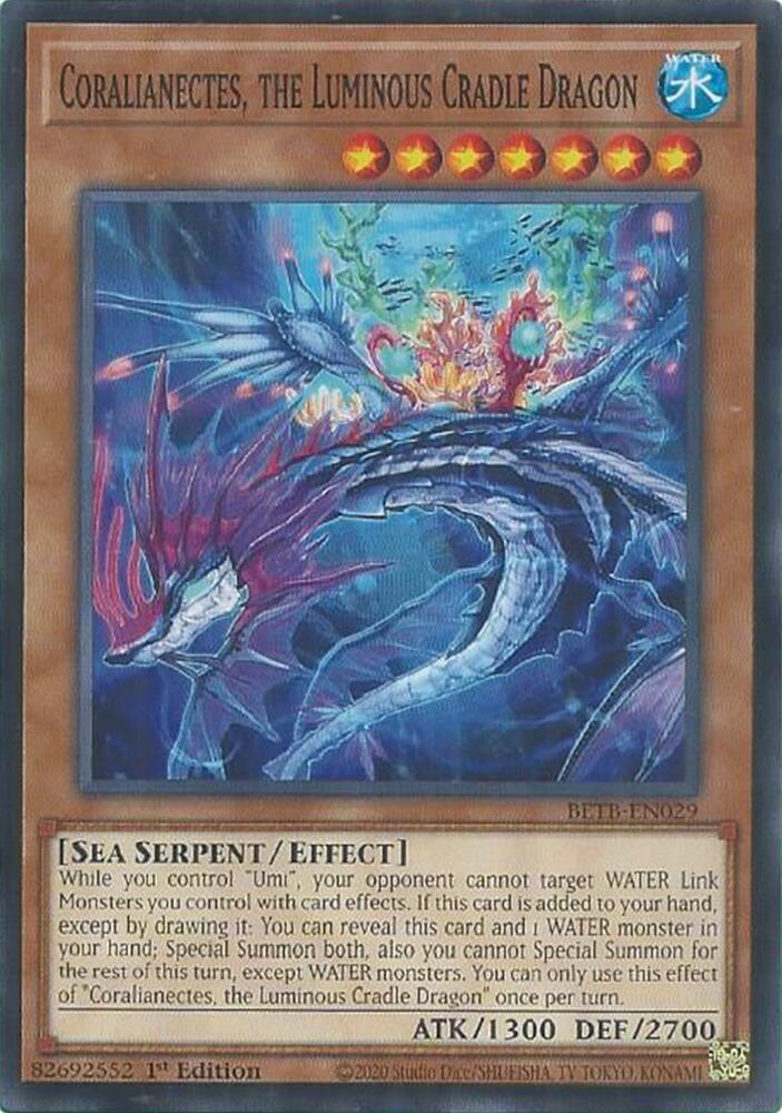 Coralianectes the Luminous Cradle Dragon BETB-EN029 (Beyond the Brave)  - 1st Edition