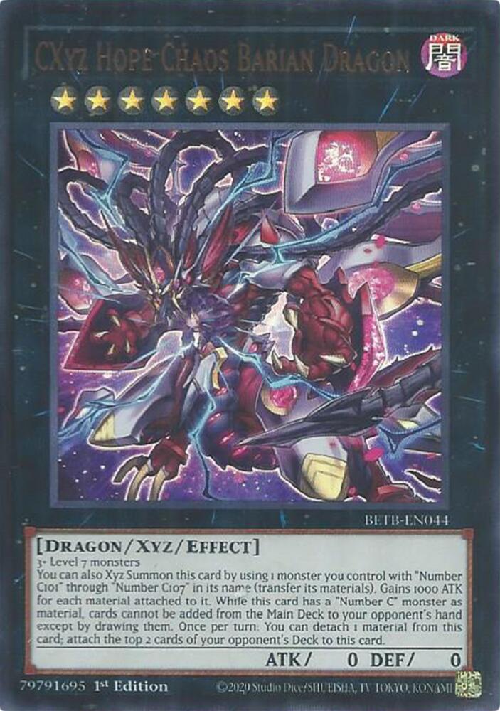 CXyz Hope Chaos Barian Dragon BETB-EN044 (Beyond the Brave)  - 1st Edition