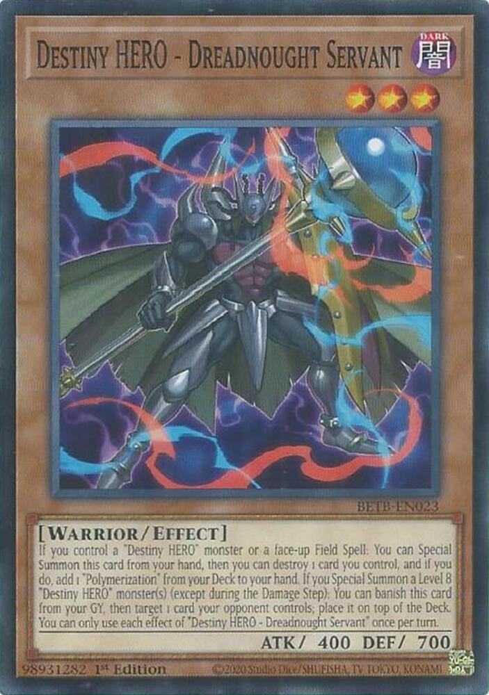 Destiny HERO Dreadnought Servant BETB-EN023 (Beyond the Brave)  - 1st Edition