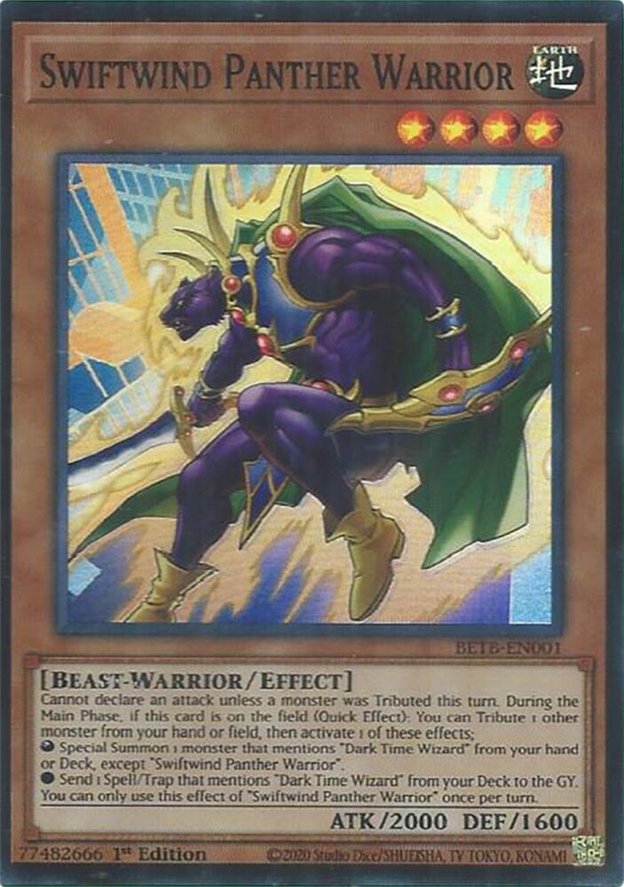 Swiftwind Panther Warrior BETB-EN001 (Beyond the Brave)  - 1st Edition