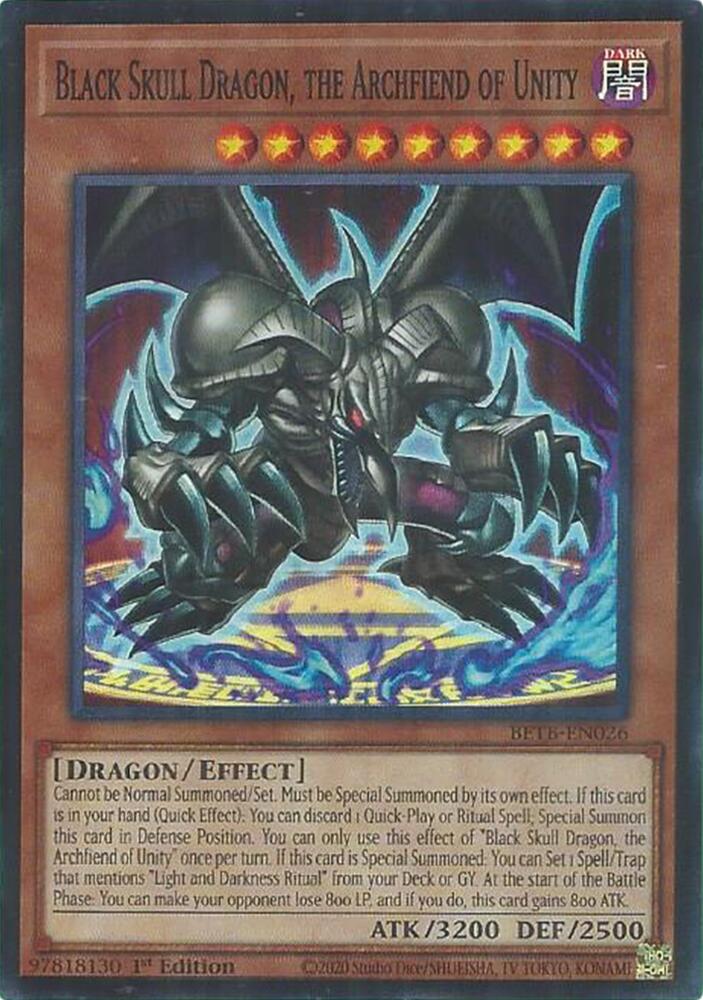 Black Skull Dragon the Archfiend of Unity BETB-EN026 (Beyond the Brave)  - 1st Edition