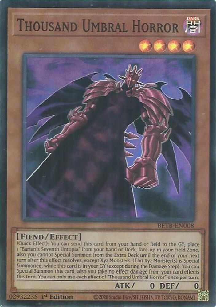 Thousand Umbral Horror BETB-EN008 (Beyond the Brave)  - 1st Edition