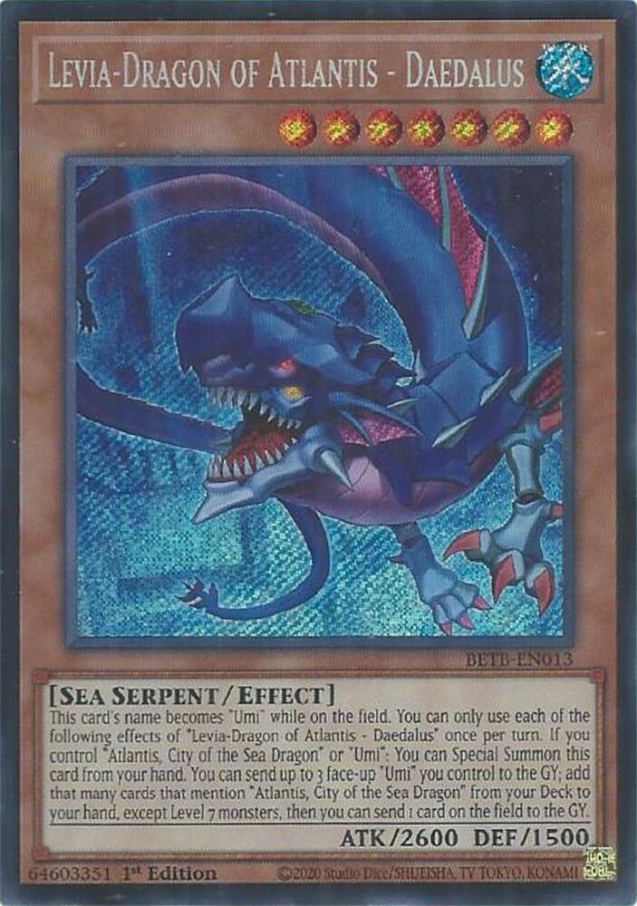 Levia Dragon of Atlantis Daedalus BETB-EN013 (Beyond the Brave)  - 1st Edition