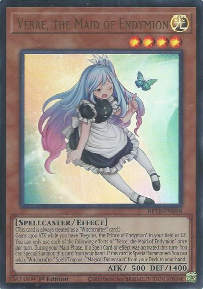 Verre the Maid of Endymion BETB-EN098 (Beyond the Brave)  - 1st Edition