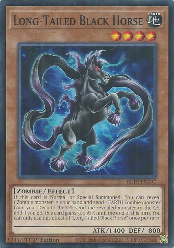 Long Tailed Black Horse BETB-EN097 (Beyond the Brave)  - 1st Edition