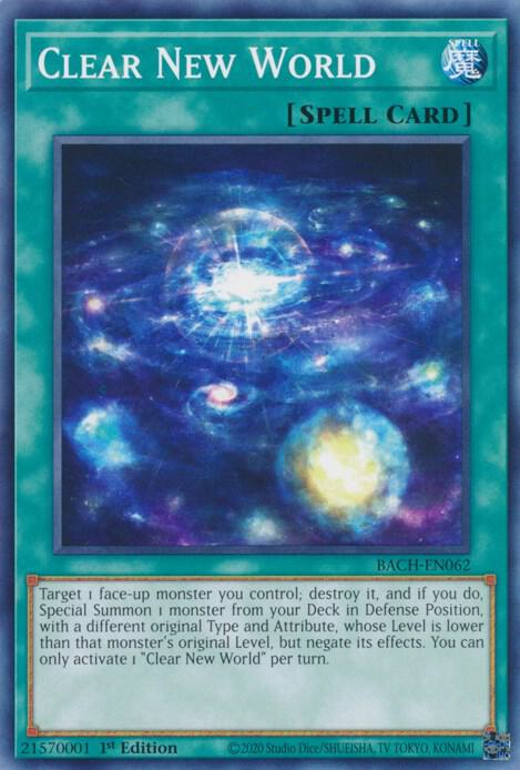 Clear New World BACH-EN062 (Battle of Chaos)  - 1st Edition