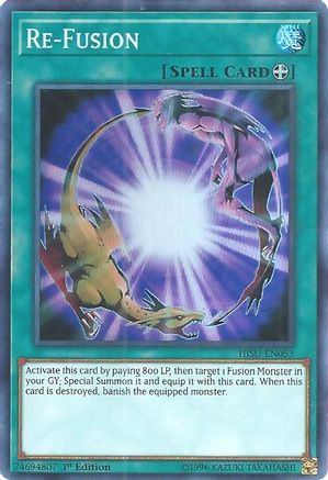 Re-Fusion (HISU-EN053) - Super Rare - 1st Edition - Hidden Summoners