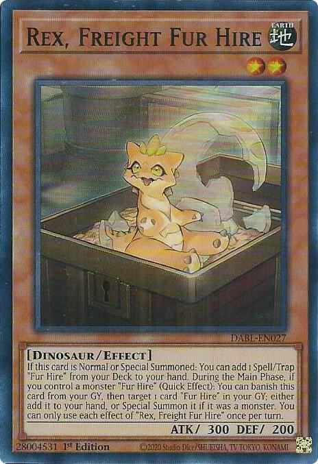 Rex, Freight Fur Hire DABL-EN027 (Darkwing Blast)  - 1st Edition