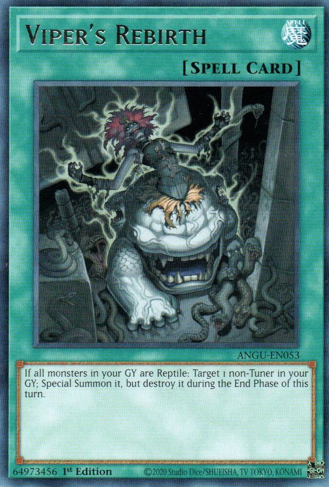 Viper's Rebirth ANGU-EN053 (Ancient Guardians)  - 1st Edition