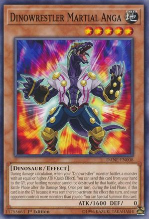 Dinowrestler Martial Anga (DANE-EN008) - Common - Dark Neostorm