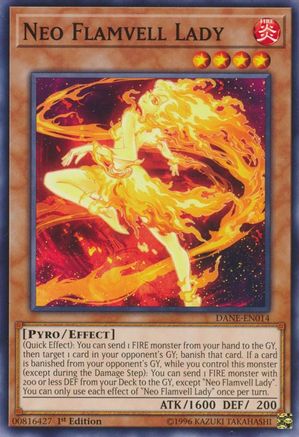 Neo Flamvell Lady (DANE-EN014) - Common - Unlimited - Dark Neostorm