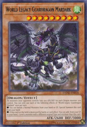 World Legacy Guardragon Mardark (DANE-EN018) - Rare - Unlimited - Dark Neostorm