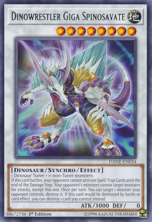 Dinowrestler Giga Spinosavate (DANE-EN034) - Rare - Dark Neostorm