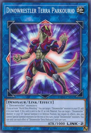 Dinowrestler Terra Parkourio (DANE-EN042) - Common - Unlimited - Dark Neostorm