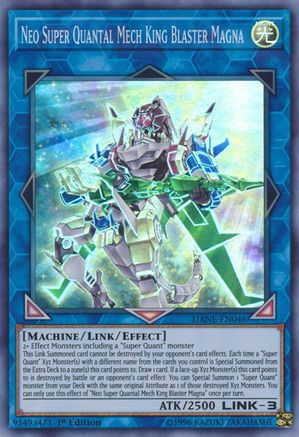 Neo Super Quantal Mech King Blaster Magna (DANE-EN046) - Super Rare - Dark Neostorm
