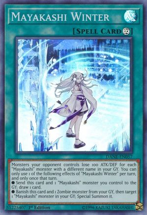 Mayakashi Winter (DANE-EN057) - Super Rare - Dark Neostorm
