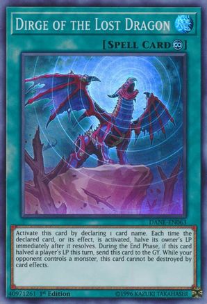 Dirge of the Lost Dragon (DANE-EN063) - Super Rare - Dark Neostorm