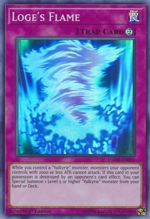 Loge's Flame (DANE-EN091) - Super Rare - Unlimited - Dark Neostorm