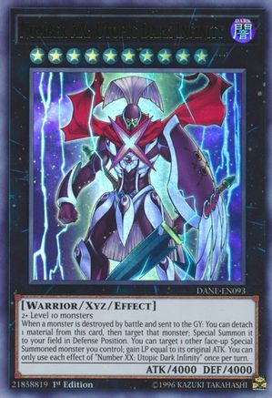 Number XX: Utopic Dark Infinity (DANE-EN093) - Ultra Rare - Dark Neostorm