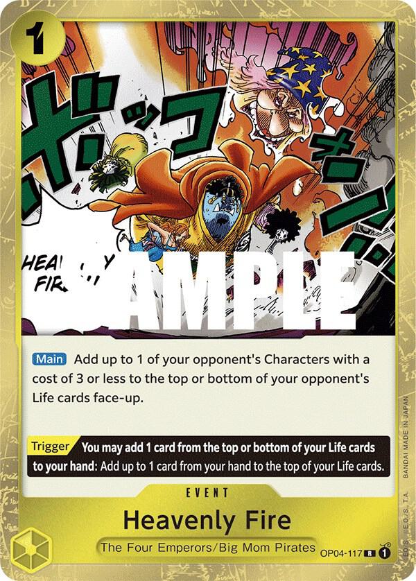 Heavenly Fire OP04-117 (Kingdoms of Intrigue)  - Foil