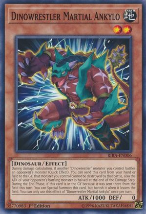 Dinowrestler Martial Ankylo (RIRA-EN006) - Common - Unlimited - Rising Rampage