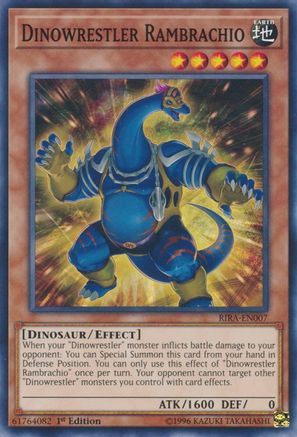 Dinowrestler Rambrachio (RIRA-EN007) - Common - Unlimited - Rising Rampage