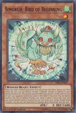 Simorgh, Bird of Beginning (RIRA-EN017) - Common - Rising Rampage