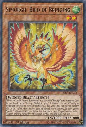Simorgh, Bird of Bringing (RIRA-EN018) - Rare - Unlimited - Rising Rampage