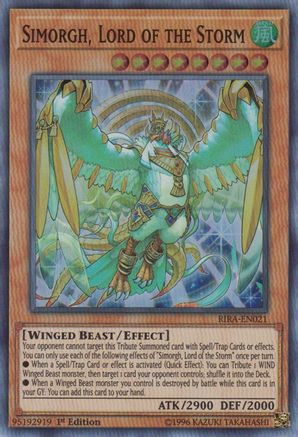 Simorgh, Lord of the Storm (RIRA-EN021) - Super Rare - Unlimited - Rising Rampage