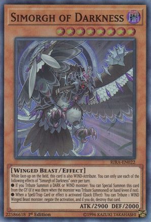 Simorgh of Darkness (RIRA-EN022) - Super Rare - Rising Rampage