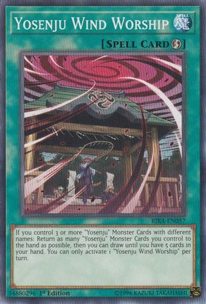 Yosenju Wind Worship (RIRA-EN057) - Common - Rising Rampage