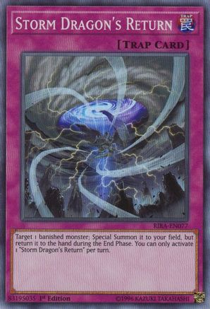 Storm Dragon's Return (RIRA-EN077) - Super Rare - Unlimited - Rising Rampage
