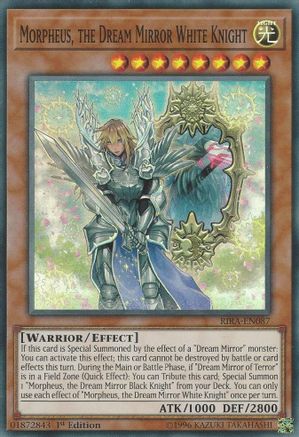 Morpheus, the Dream Mirror White Knight (RIRA-EN087) - Super Rare - Unlimited - Rising Rampage