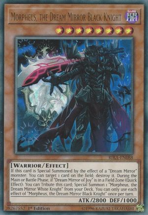 Morpheus, the Dream Mirror Black Knight (RIRA-EN088) - Ultra Rare - Unlimited - Rising Rampage