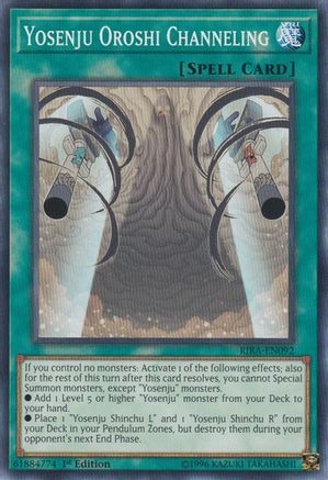 Yosenju Oroshi Channeling (RIRA-EN092) - Common - Rising Rampage