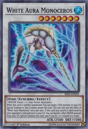 White Aura Monoceros (RIRA-EN095) - Super Rare - Unlimited - Rising Rampage