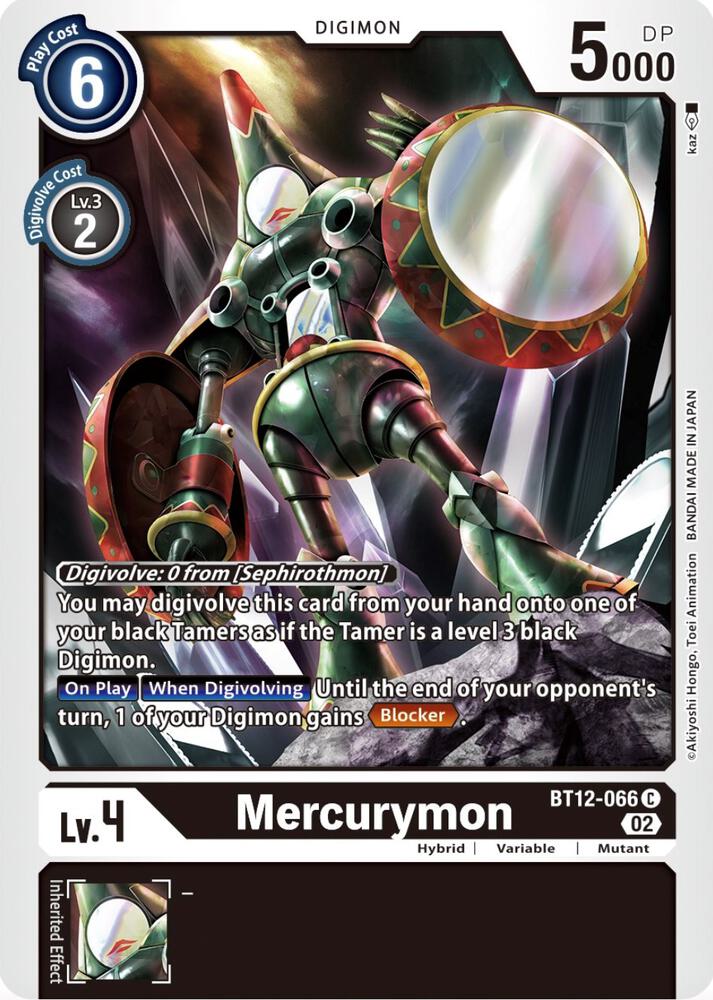 Mercurymon BT12-066 C (Across Time) 
