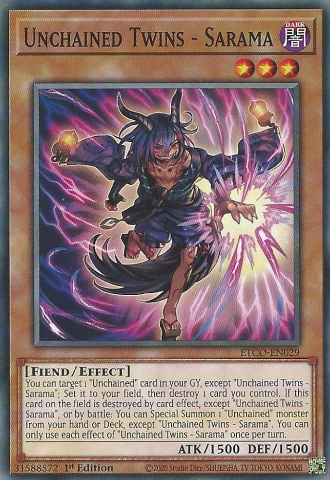 Unchained Twins - Sarama ETCO-EN029 (Eternity Code)  - 1st Edition