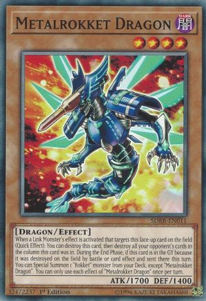 Metalrokket Dragon (SDRR-EN011) - Common - 1st Edition - Structure Deck: Rokket Revolt