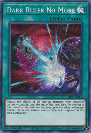 Dark Ruler No More (TN19-EN014) - Prismatic Secret Rare - 2019 Gold Sarcophagus Tin