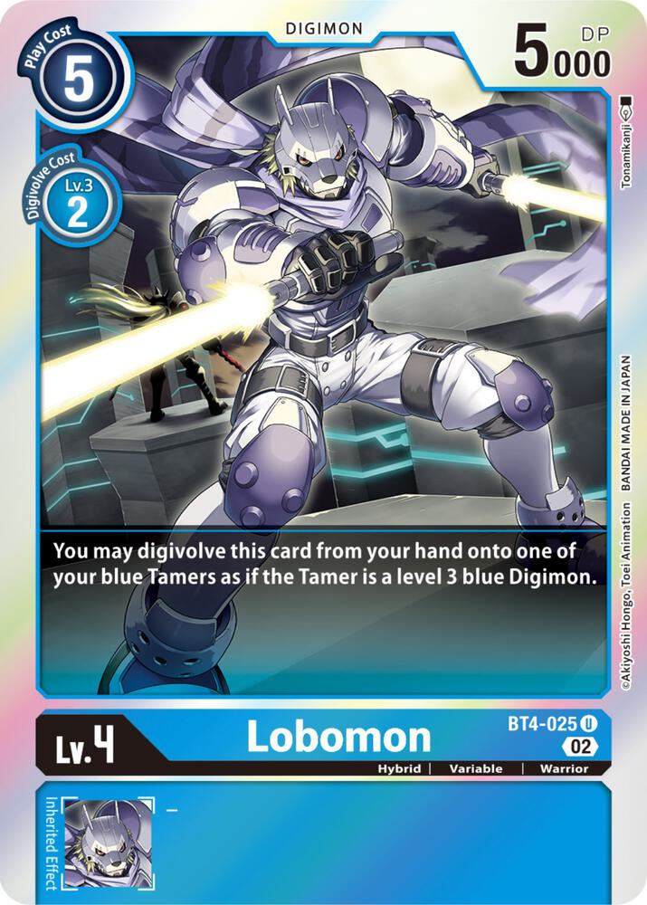 Lobomon Resurgence Booster Reprint BT4-025 U (Resurgence Booster)  - Foil