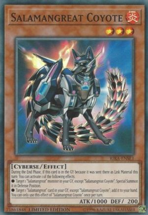 Salamangreat Coyote (RIRA-ENSE1) - Super Rare - Limited - Rising Rampage