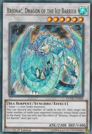 Brionac, Dragon of the Ice Barrier (DUDE-EN008) - Ultra Rare - 1st Edition - Duel Devastator