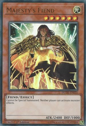 Majesty's Fiend (DUDE-EN035) - Ultra Rare - 1st Edition - Duel Devastator