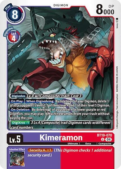Kimeramon BT19 070 BT19-070 U (Release Special Booster 2.0) 