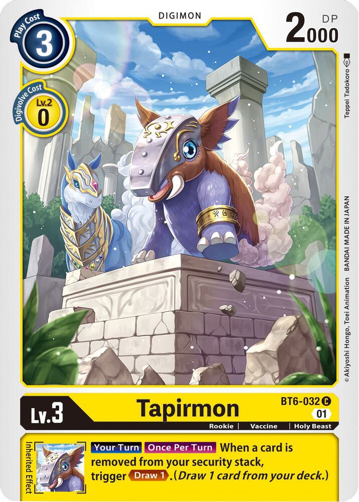 Tapirmon BT6-032 C (Double Diamond) 