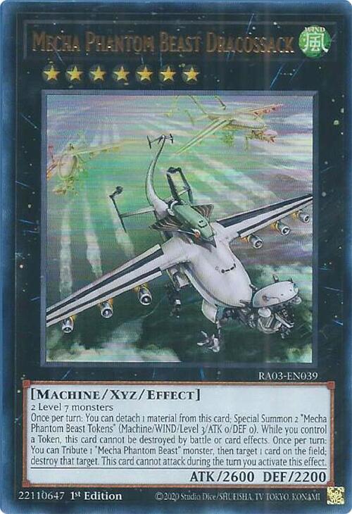 Mecha Phantom Beast Dracossack UR RA03-EN039 (Quarter Century Bonanza)  - 1st Edition