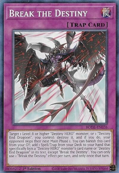 Break the Destiny BODE-EN076 (Burst of Destiny)  - 1st Edition
