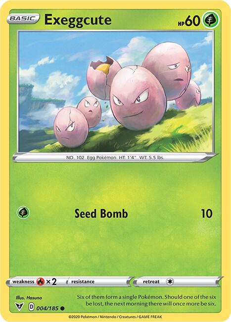 Exeggcute 004/185 (SWSH04: Vivid Voltage) 